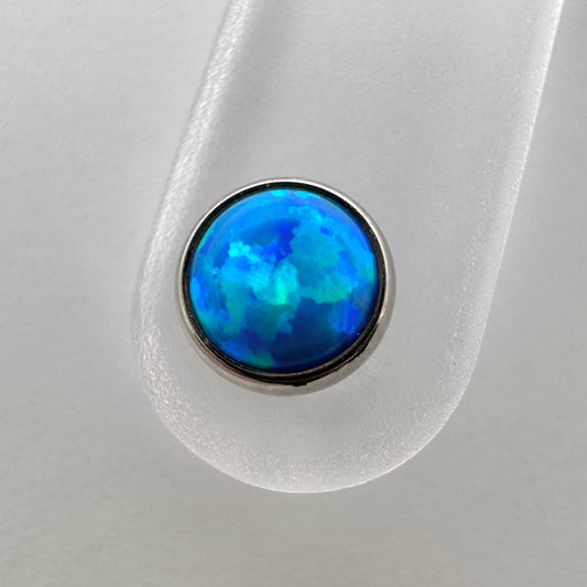 Bezel Set Opal Cabs - Titanium - Threaded