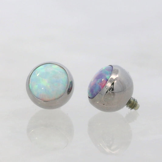 Gem Ball Opal - Titanium - Threaded