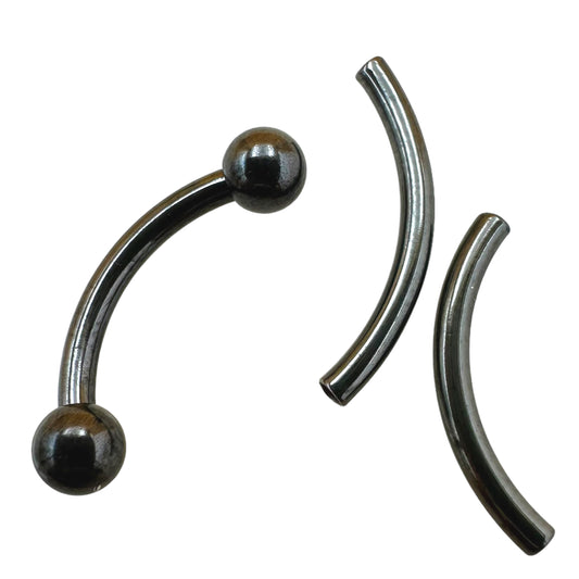 Niobium Curved Barbell - POST ONLY - Internally Threaded