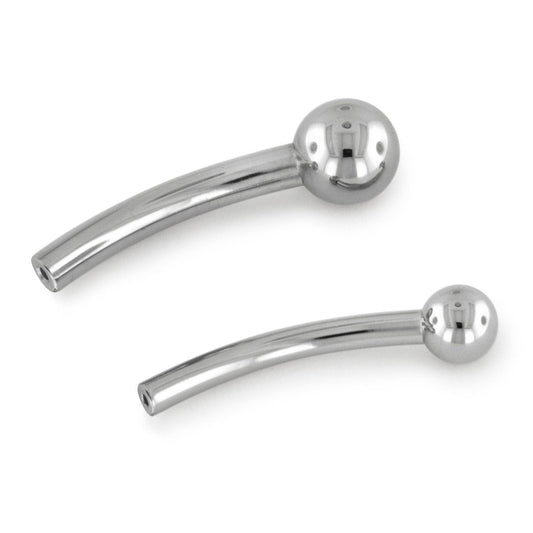 Curved Barbell With Fixed 3mm Ball - POST ONLY - Threadless